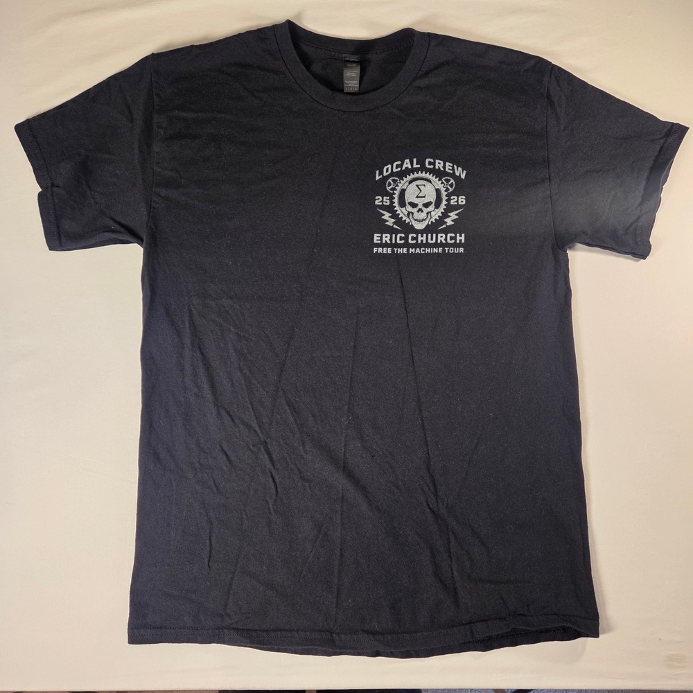 Eric Church Free The Machine Tour 2025-2026 Local Crew T Shirt Size L